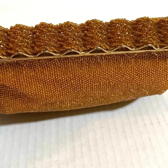 Vintage mash amber brown handle bag - Picture 4 of 9